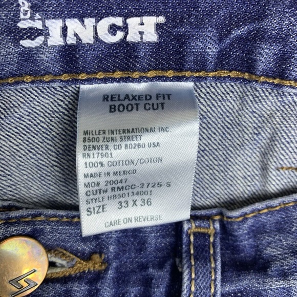 Cinch Garth Brooks Sevens Jeans Relaxed Fit Bootcut Cowboy Western Mens 33x36 - Picture 16 of 16